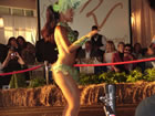 The Samba dancer at the auction.